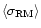 $\langle \sigma_{\rm RM} \rangle$