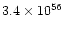 $3.4\times10^{56}$