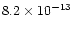 $8.2\times10^{-13}$