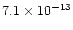 $7.1\times10^{-13}$