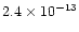 $2.4\times10^{-13}$
