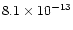 $8.1\times10^{-13}$