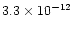 $3.3\times10^{-12}$