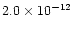 $2.0\times10^{-12}$