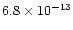 $6.8\times10^{-13}$