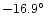 $-16.9\hbox {$^\circ $ }$