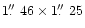 $1\hbox{$.\!\!^{\prime\prime}$ }46 \times 1\hbox{$.\!\!^{\prime\prime}$ }25$