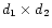 $d_{1} \times d_{2}$