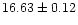 $16.63\pm0.12$