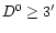 $D^0 \ge 3'$