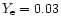 $Y_{\rm e} = 0.03$