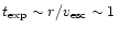 $t_{{\rm exp}}\sim r/v_{{\rm esc}}\sim 1\,$