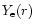 $Y_{\rm e}(r)$
