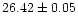 $26.42\pm 0.05$