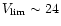 $V_{\rm lim}\sim24$