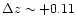 $\Delta z\sim+0.11$