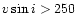 $\ensuremath{v\sin i} >250$