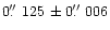 $0\hbox{$.\!\!^{\prime\prime}$ }125\,\pm 0\hbox{$.\!\!^{\prime\prime}$ }006$
