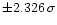 $\pm 2.326\,\sigma$