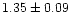 $1.35\pm0.09$