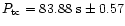 $P_{\rm tc}= 83.88~\rm s\pm 0.57$