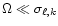 $\Omega\ll\sigma_{\ell,k}$