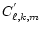 $C^{'}_{\ell,k,m}$
