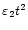 $\varepsilon _2 t^2$