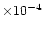 $\times 10^{-4}$