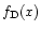 $f_{{\rm D}}(x)$