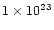 $1\times10^{23}$
