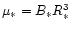 $\mu_*=B_* R_*^3$