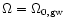 $\Omega=\Omega_{0,{\rm gw}}$