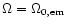 $\Omega=\Omega_{0,{\rm em}}$