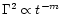 $\Gamma^2 \propto t^{-m}$
