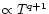 $\propto T^{q+1}$
