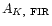 $A_{K,~{\rm FIR}}$