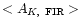 $<A_{K,~{\rm FIR}}>$