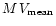 $M\,V_{\rm mean}$