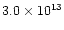 $3.0
\times 10^{13}$