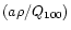$(a\rho/Q_{100})$