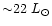 ${\sim}22~L_{\odot}$