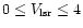 $0 \leq V_{\rm lsr}\leq 4$