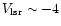 $V_{\rm lsr}\sim-4$
