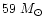 $59~M_{\odot}$