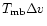 $T_{\rm mb}\Delta v$