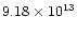 $9.18\times 10^{13}$