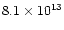 $8.1\times 10^{13}$