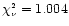 $\chi^{\scriptscriptstyle 2}_{\scriptscriptstyle \nu}=1.004$