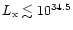 $L_{\rm x}\lesssim 10^{34.5}$